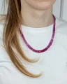 Naszyjnik sznur rubinów