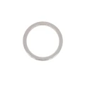 Minimalistyczny pierścionek z białego złota z szafirami