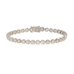 Bransoletka tenisówka z diamentami 18 cm