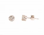 Złote kolczyki z sztyfty z diamentami 0,60 ct