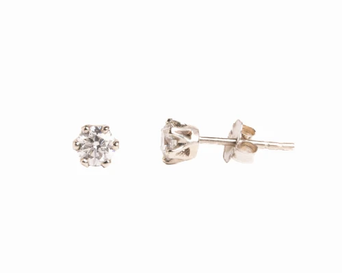 Złote kolczyki z sztyfty z diamentami 0,55 ct (id: 5537)