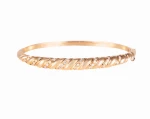 Bransoletka w różowym złocie z 39 diamentami, ok. 0,40 ct