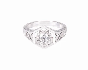 Pierścionek z diamentem ok. 0,50 ct