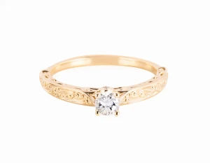 Pierścionek z diamentami ok. 0,25 ct