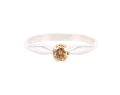 Pierścionek w białym złocie z diamentem ok. 0,28 ct