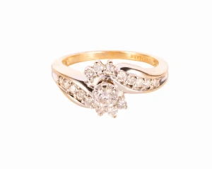 Pierścionek z diamentami ok. 0,50 ct