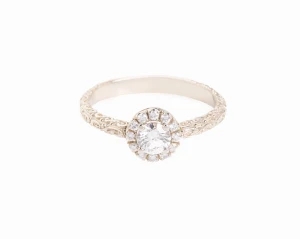 Pierścionek z brylantami ok. 0,44 ct