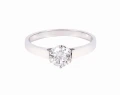 Pierścionek z w białym zlocie z diamentem ok. 0,62 ct