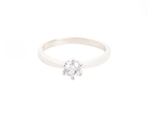 Pierścionek zaręczynowy z diamentem ok. 0,30 ct