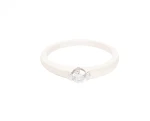 Pierścionek z diamentem ok. 0,20 ct, białe złoto