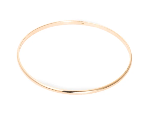 Złota bransoleta typu bangle, obręcz